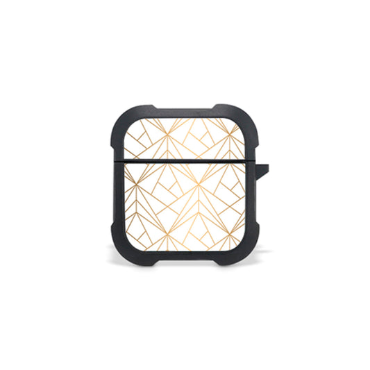 Geometric Luxury White - Airpods 1, 2 Θήκη
