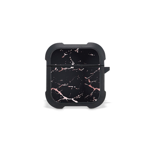 Marble Black Rosegold - Airpods 1, 2 Θήκη