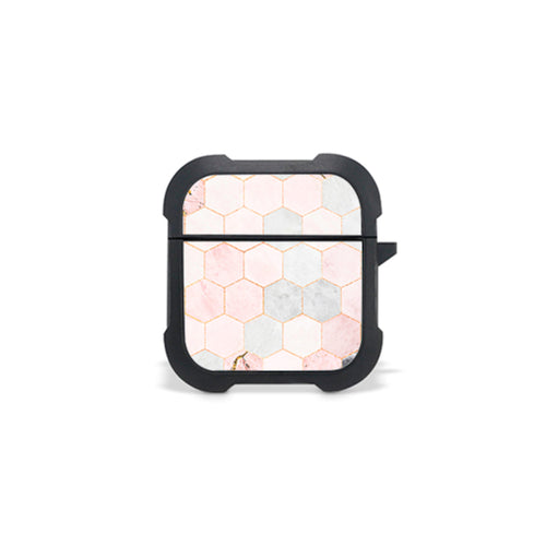 Marble Hexagon Pink - Airpods 1, 2 Θήκη