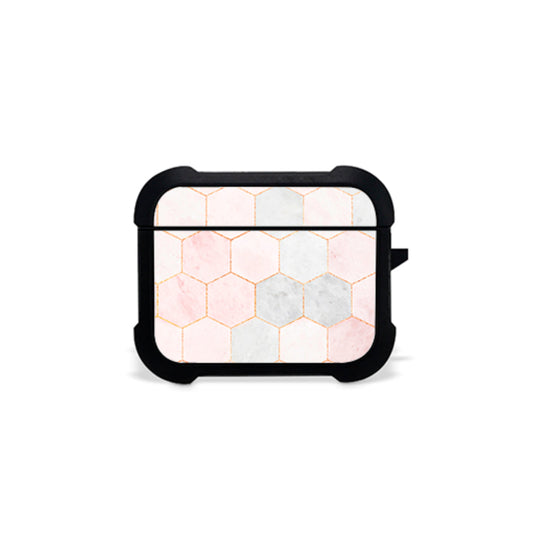 Marble Hexagon Pink - Airpods Θήκη