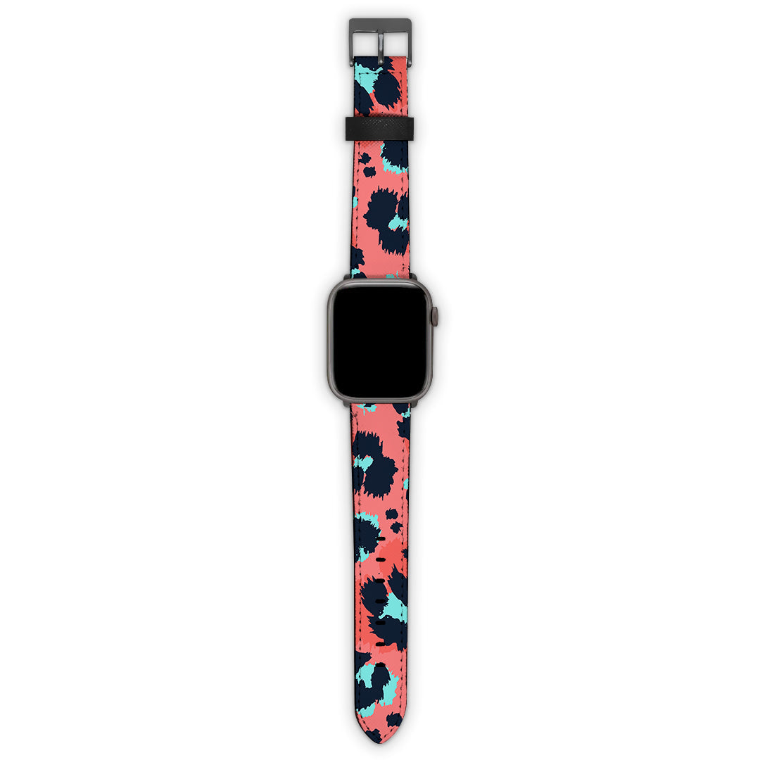 Λουράκι 20mm Samsung / Huawei / Honor / Xiaomi / Garmin με χρώμα Animal Pink Leopard – Smartfits