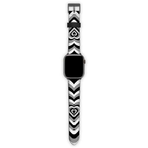 Λουράκι Apple Watch 38/40/41mm με χρώμα Black Hearts – Smartfits
