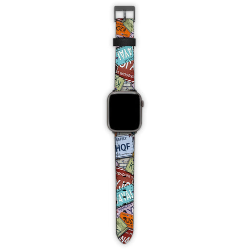 Λουράκι Apple Watch 42/44/45/49mm με χρώμα Car Plates – Smartfits