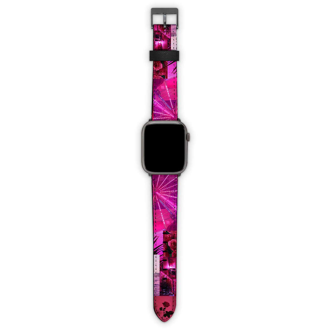 Λουράκι Apple Watch 38/40/41mm με χρώμα Collage Red Roses – Smartfits