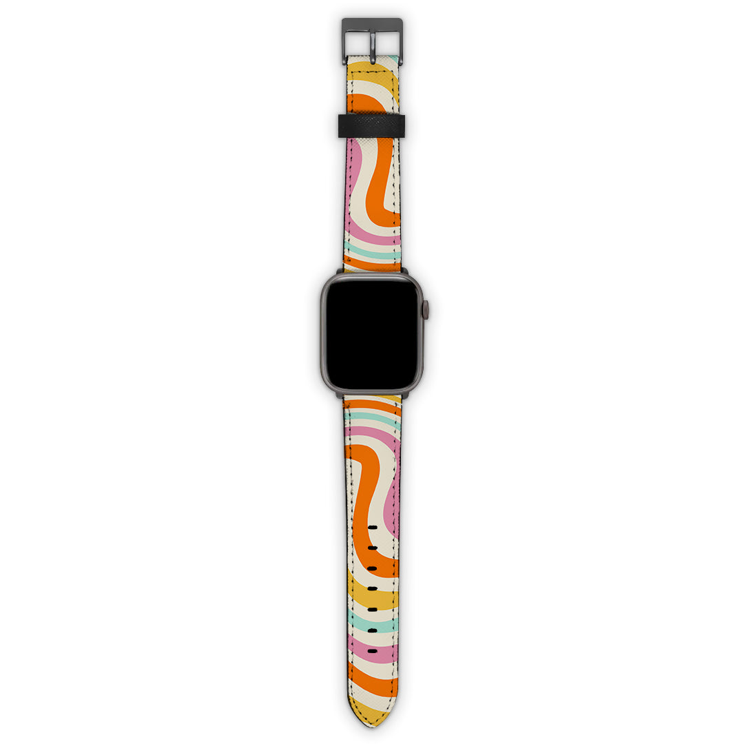 Λουράκι Apple Watch 42/44/45/49mm με χρώμα Colourful Waves – Smartfits