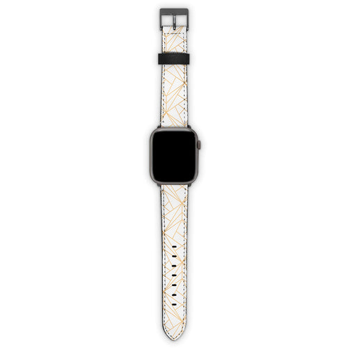 Λουράκι 20mm Samsung / Huawei / Honor / Xiaomi / Garmin με χρώμα Geometric Luxury White – Smartfits