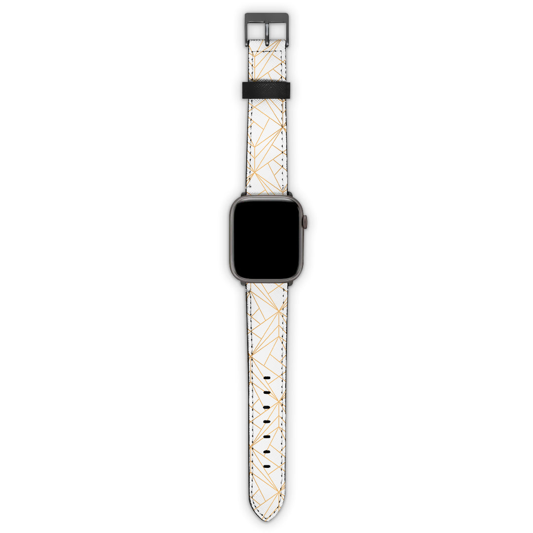 Λουράκι Smartwatch με χρώμα Geometric Luxury White – Smartfits