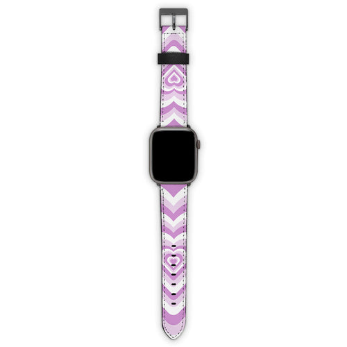 Λουράκι Apple Watch 42/44/45/49mm με χρώμα Lilac Hearts – Smartfits