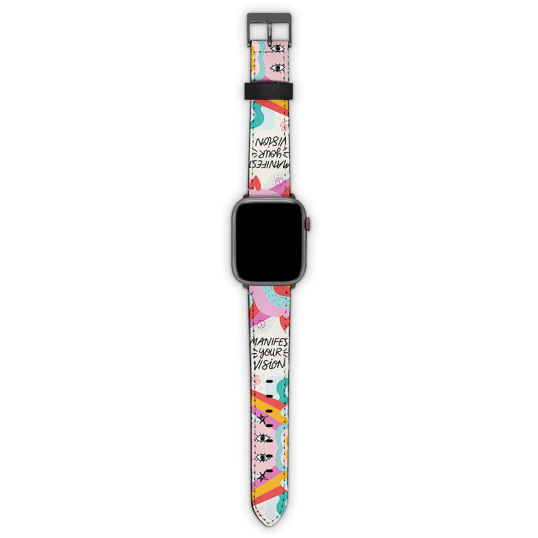 Λουράκι 20mm Samsung / Huawei / Honor / Xiaomi / Garmin με χρώμα Manifest Your Vision – Smartfits