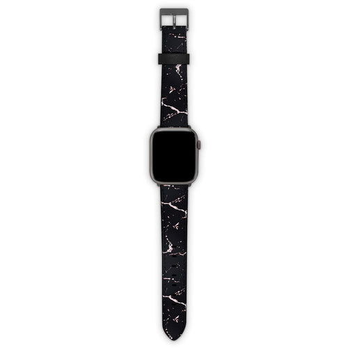 Λουράκι 20mm Samsung / Huawei / Honor / Xiaomi / Garmin με χρώμα Marble Black Rosegold – Smartfits