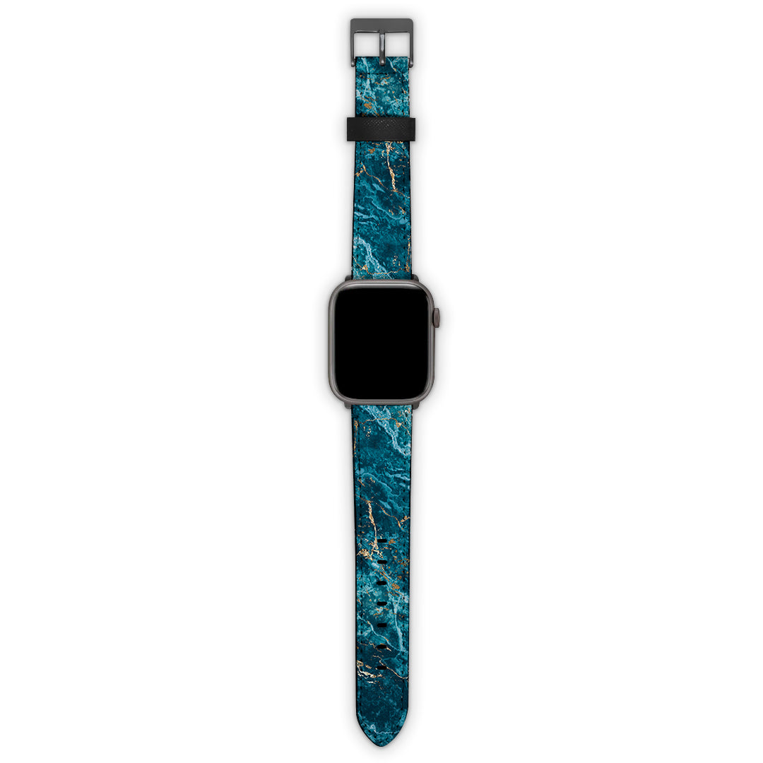 Λουράκι Apple Watch 38/40/41mm με χρώμα Marble Blue – Smartfits