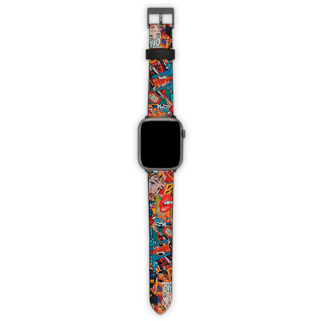 Λουράκι Smartwatch με χρώμα PopArt OMG – Smartfits