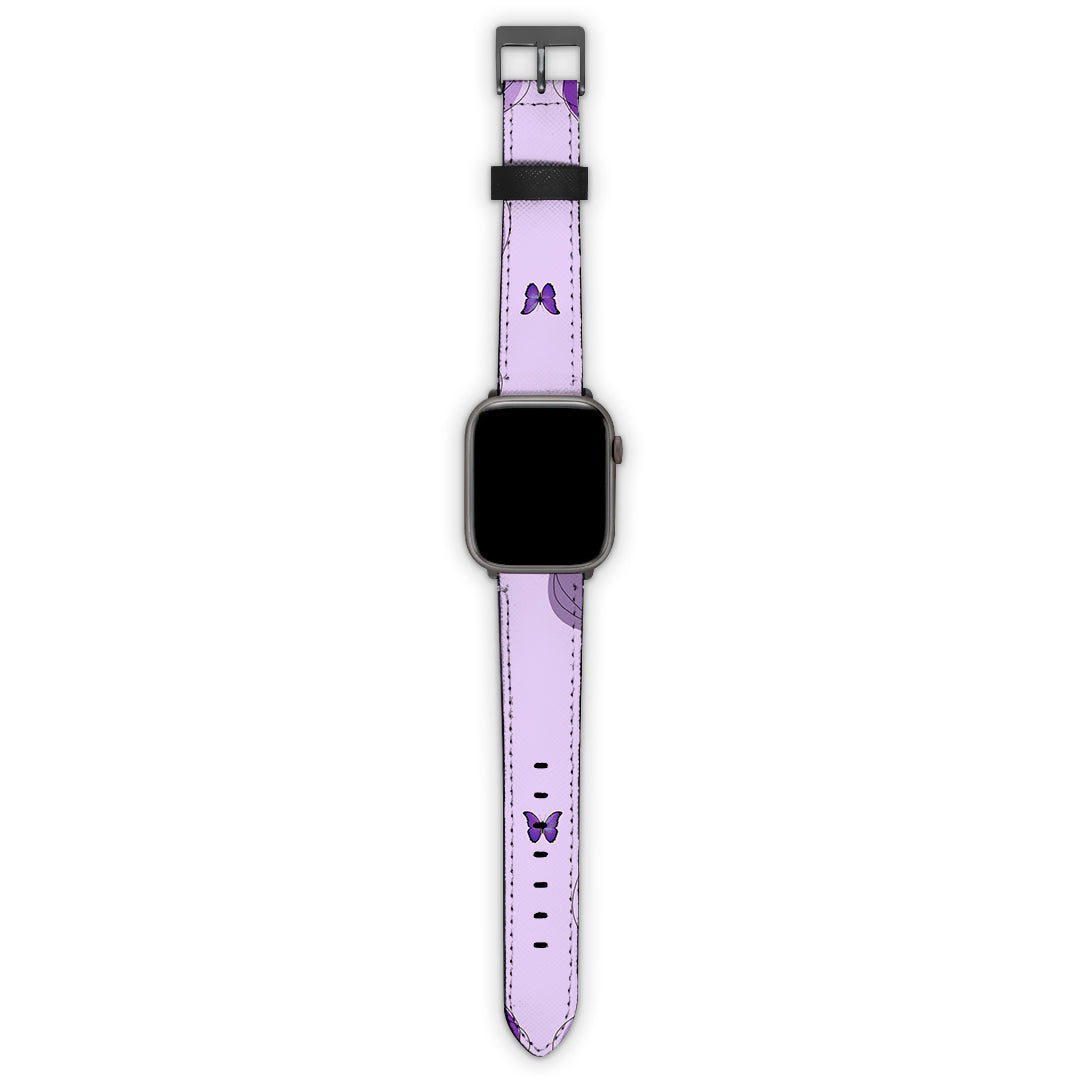 Λουράκι Apple Watch 42/44/45/49mm με χρώμα Purple Mariposa – Smartfits