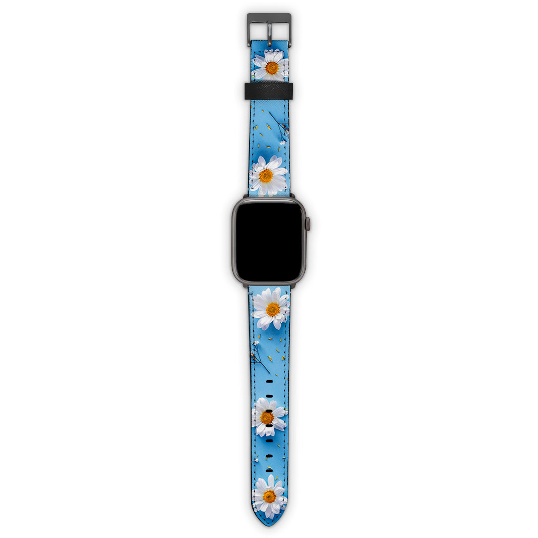 Λουράκι Apple Watch 42/44/45/49mm με χρώμα Real Daisies – Smartfits