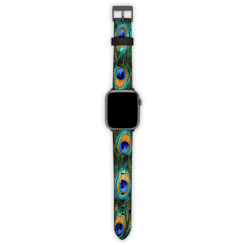 Λουράκι 20mm Samsung / Huawei / Honor / Xiaomi / Garmin με χρώμα Real Peacock Feathers – Smartfits