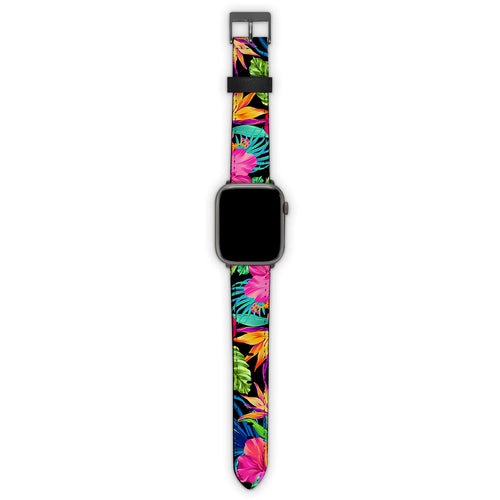 Λουράκι Apple Watch 42/44/45/49mm με χρώμα Tropical Flowers – Smartfits