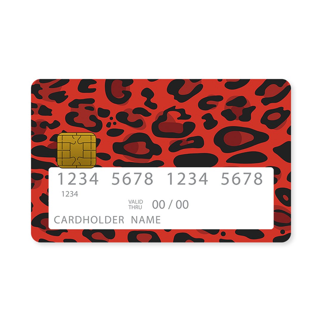 Red Leopard Animal - Επικάλυψη Κάρτας