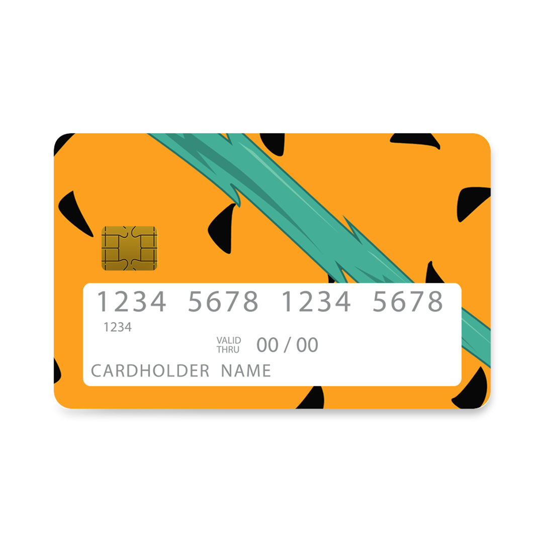 Επικάλυψη Τραπεζικής Κάρτας σε σχέδιο Bedrock King σε λευκό φόντο