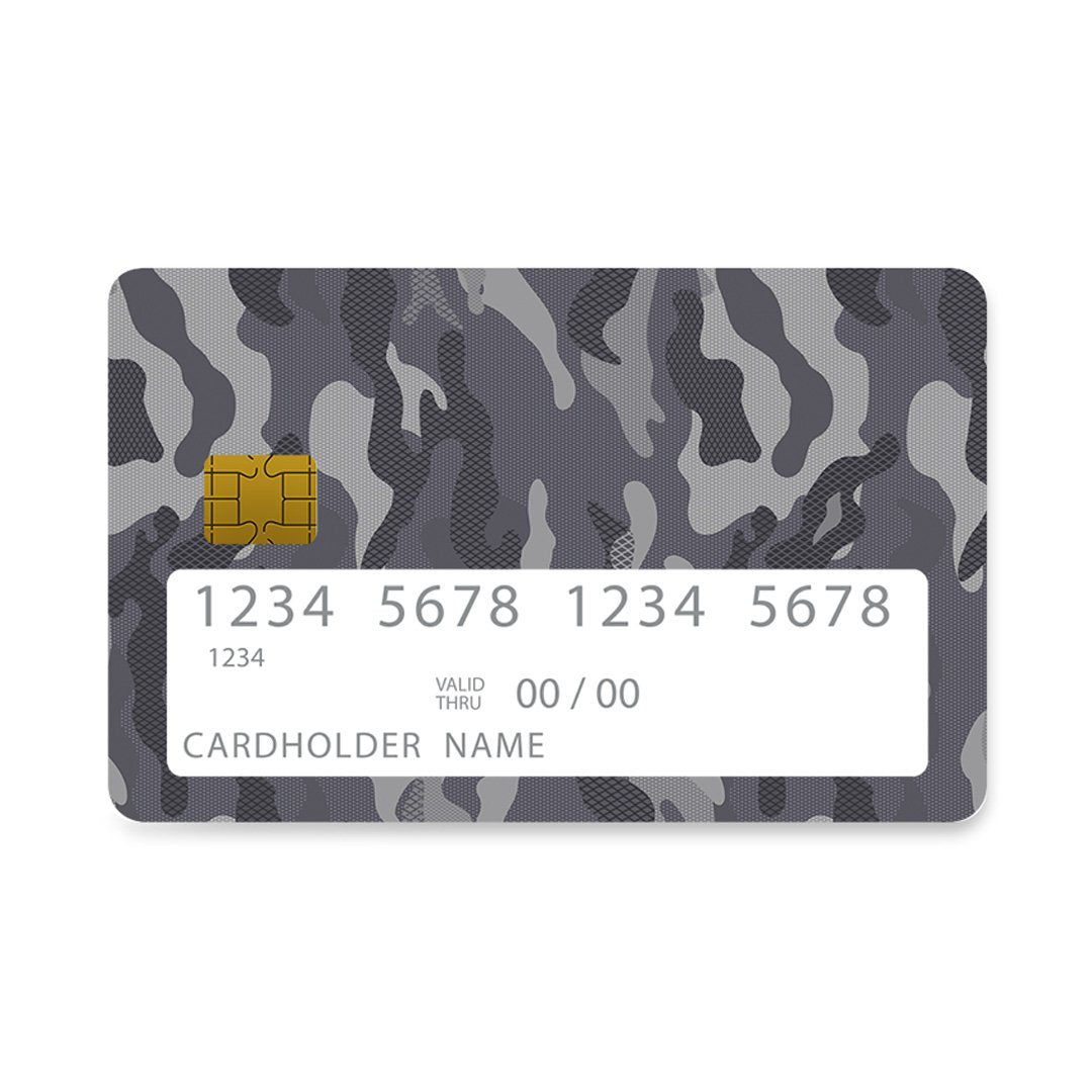 Επικάλυψη Τραπεζικής Κάρτας σε σχέδιο Dots Camo σε λευκό φόντο