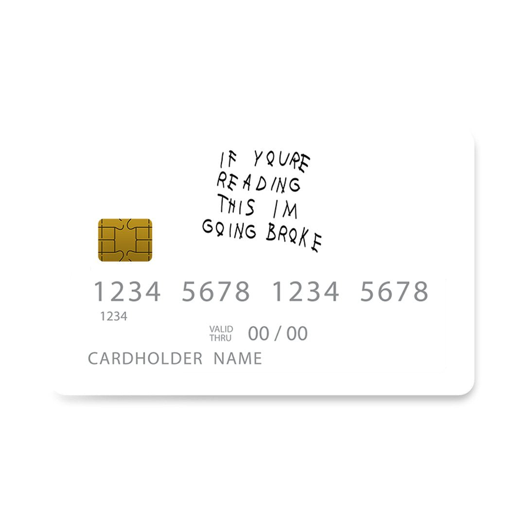 Επικάλυψη Τραπεζικής Κάρτας σε σχέδιο 6GOD Funny σε λευκό φόντο