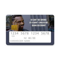 Thumbnail for Επικάλυψη Τραπεζικής Κάρτας σε σχέδιο Bank Account Funny σε λευκό φόντο