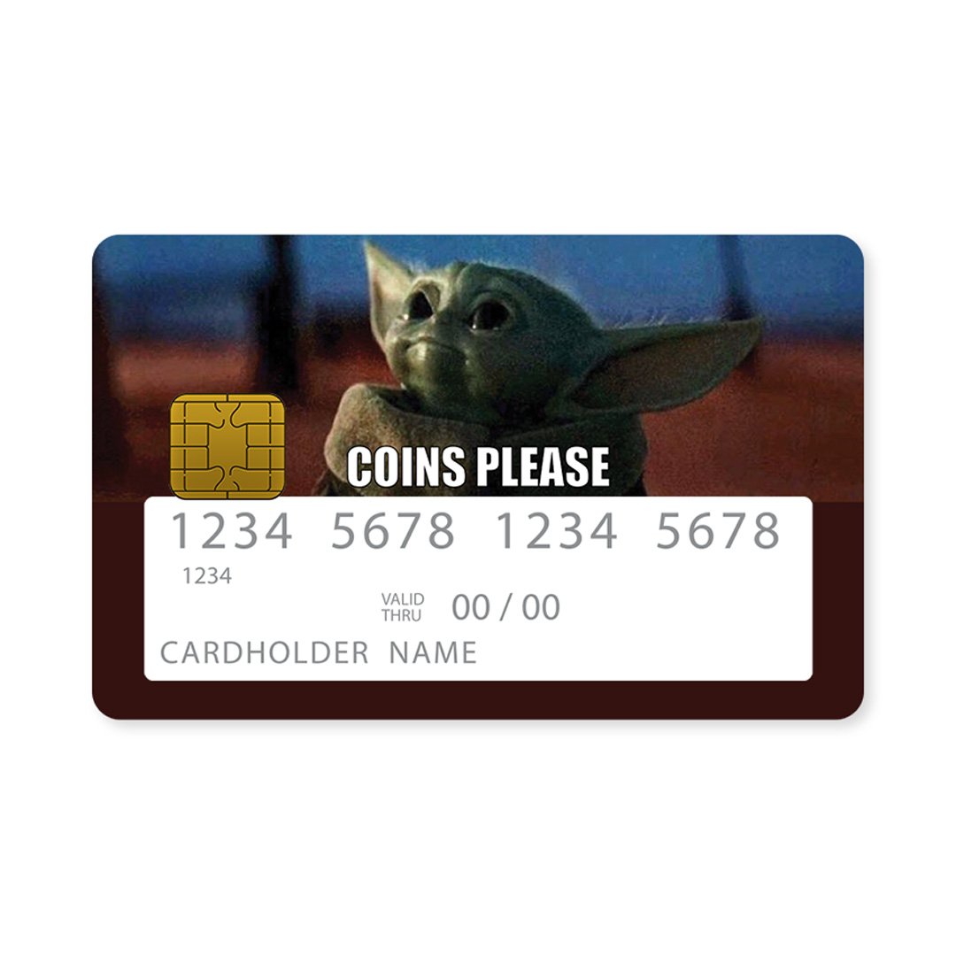 Coins Please Funny - Επικάλυψη Κάρτας