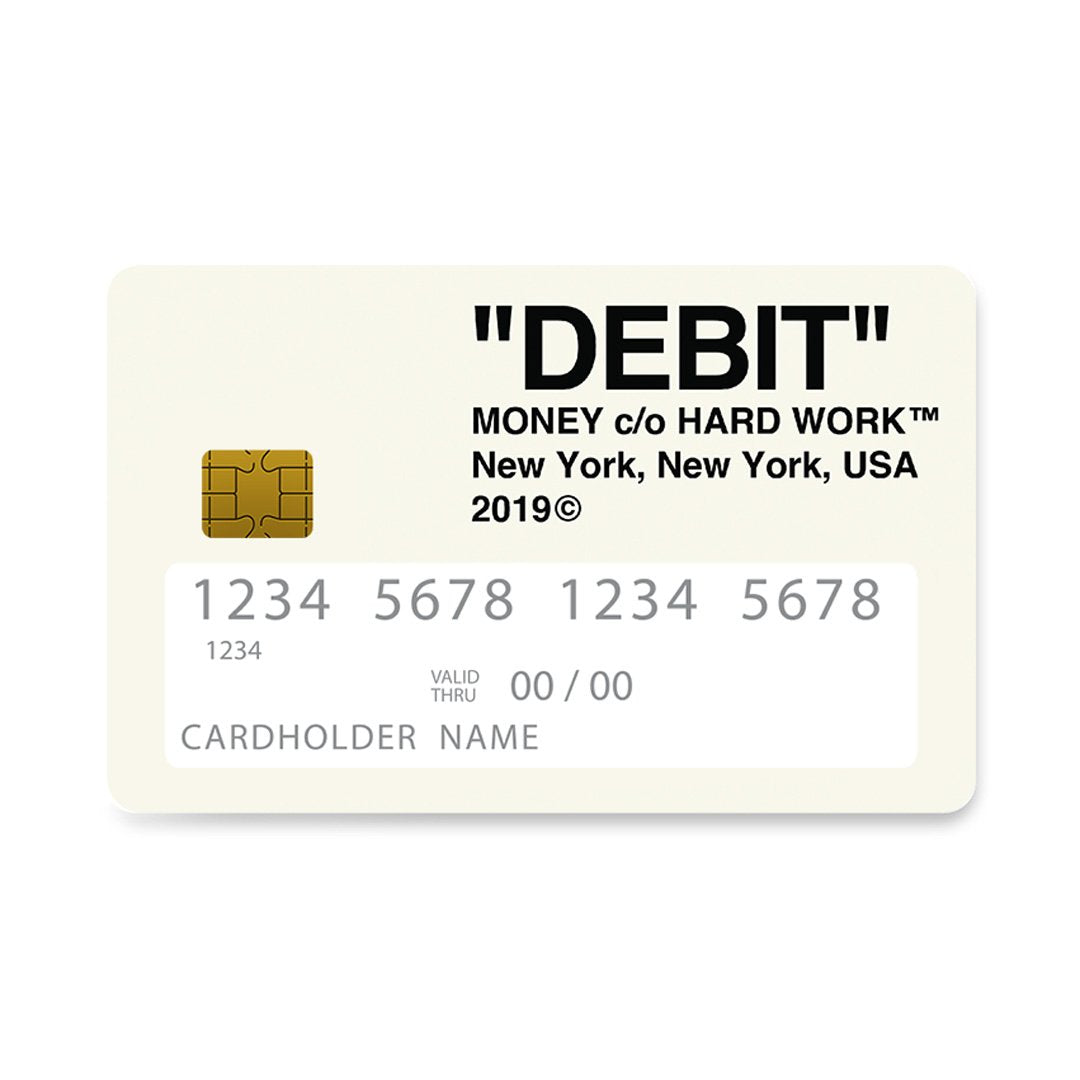 Επικάλυψη Τραπεζικής Κάρτας σε σχέδιο Debit Funny σε λευκό φόντο