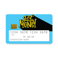 Thumbnail for Επικάλυψη Τραπεζικής Κάρτας σε σχέδιο Get Money Funny σε λευκό φόντο