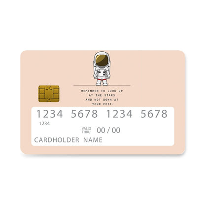Επικάλυψη Τραπεζικής Κάρτας σε σχέδιο Lookup Funny σε λευκό φόντο
