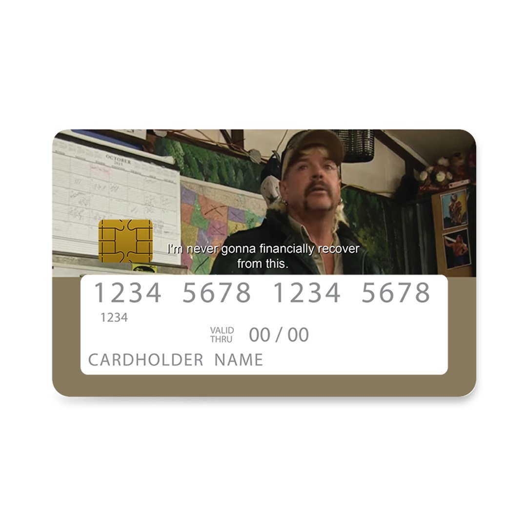 Επικάλυψη Τραπεζικής Κάρτας σε σχέδιο Recover Funny σε λευκό φόντο