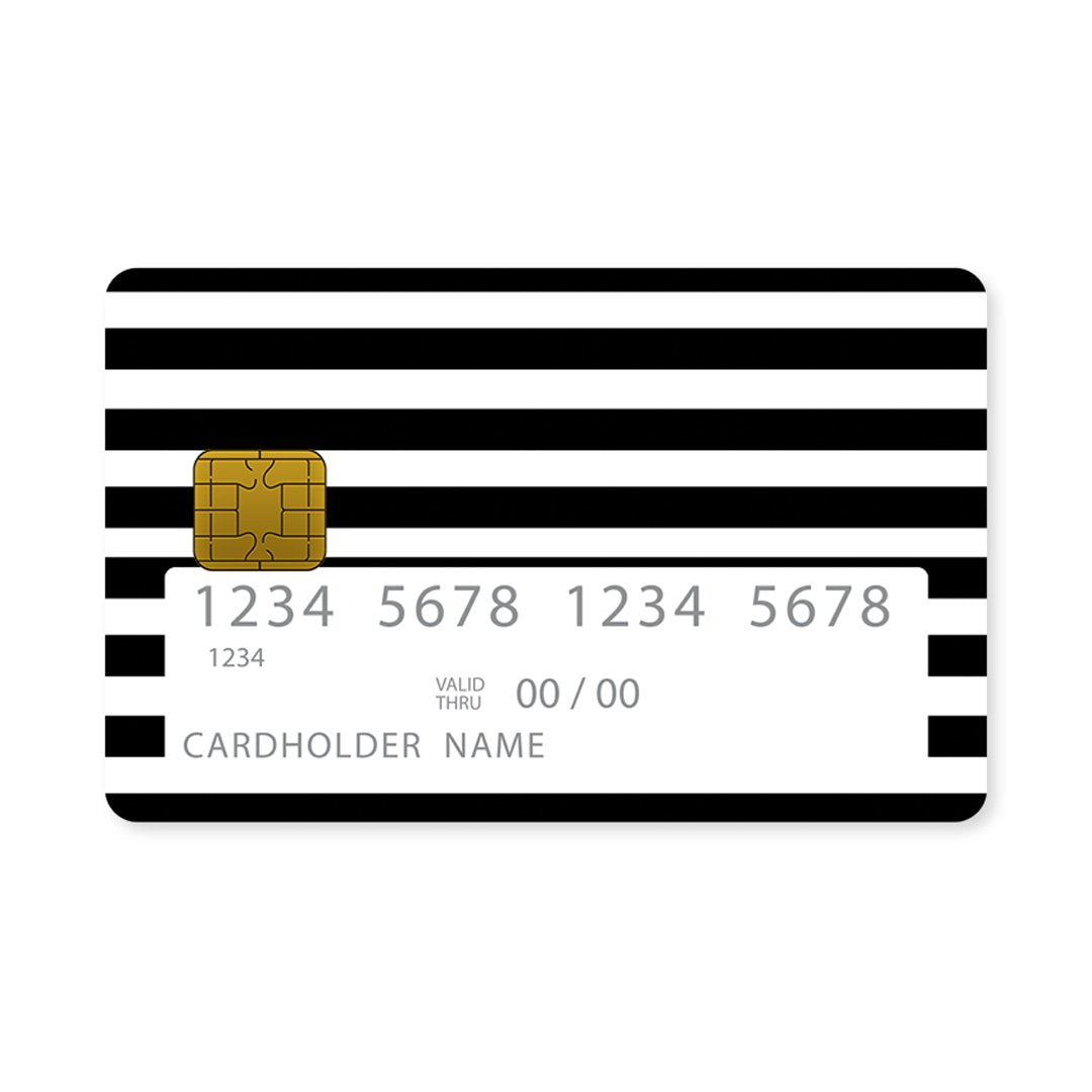 Black Stripes Checked - Επικάλυψη Κάρτας