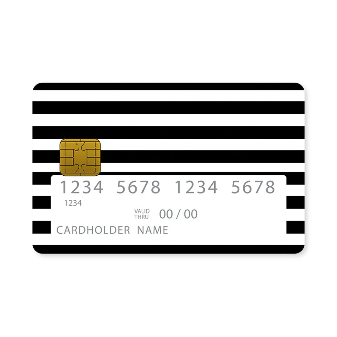Black Stripes Checked - Επικάλυψη Κάρτας