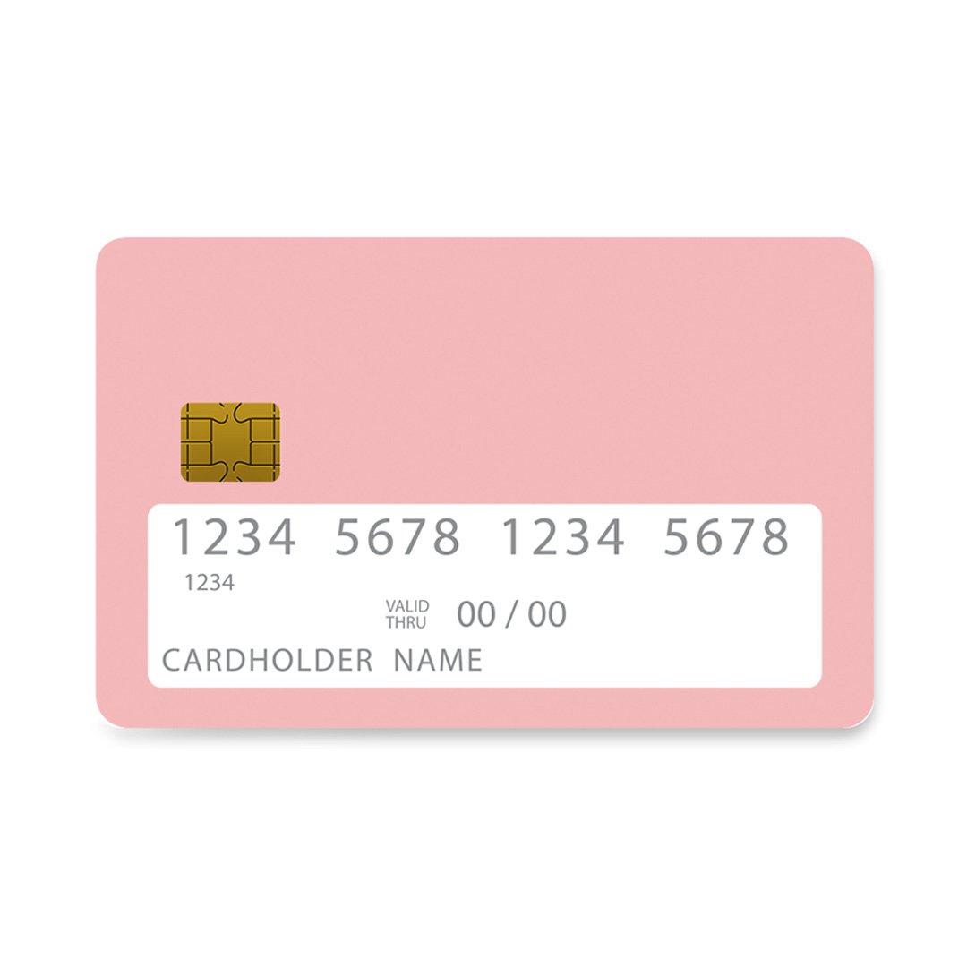 Επικάλυψη Τραπεζικής Κάρτας σε σχέδιο Nude Color σε λευκό φόντο