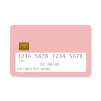 Thumbnail for Επικάλυψη Τραπεζικής Κάρτας σε σχέδιο Nude Color σε λευκό φόντο