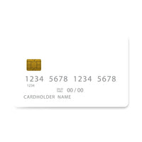 Thumbnail for Επικάλυψη Τραπεζικής Κάρτας σε σχέδιο White Color σε λευκό φόντο