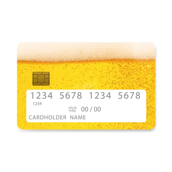 Bank Card Skin with  Feezy Beer design