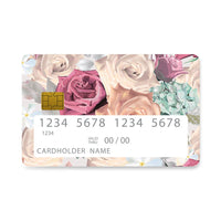 Thumbnail for Επικάλυψη Τραπεζικής Κάρτας σε σχέδιο Floral Bouquet σε λευκό φόντο