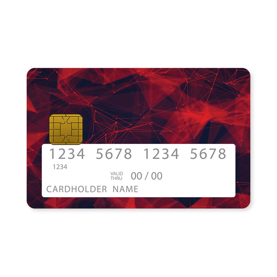 Red Technology Geometric - Επικάλυψη Κάρτας