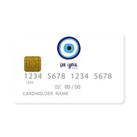 Thumbnail for Επικάλυψη Τραπεζικής Κάρτας σε σχέδιο Karma Says σε λευκό φόντο