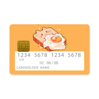 Thumbnail for Επικάλυψη Τραπεζικής Κάρτας σε σχέδιο Lazy Toast σε λευκό φόντο