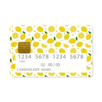 Thumbnail for Επικάλυψη Τραπεζικής Κάρτας σε σχέδιο Lemon Love σε λευκό φόντο