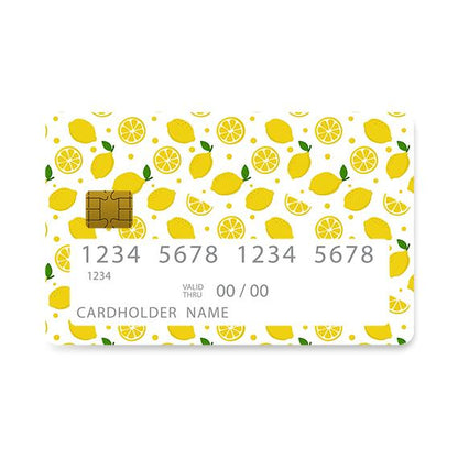 Bank Card Skin with  Lemon Love design