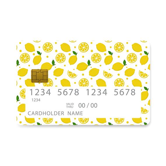 Bank Card Skin with  Lemon Love design