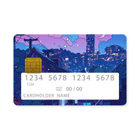 Thumbnail for Επικάλυψη Τραπεζικής Κάρτας σε σχέδιο Lofi Night σε λευκό φόντο