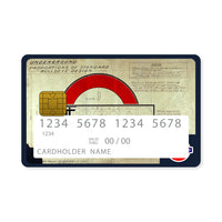 Thumbnail for Επικάλυψη Τραπεζικής Κάρτας σε σχέδιο London Underground σε λευκό φόντο