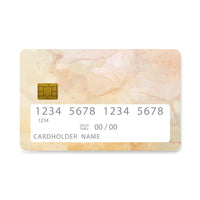 Thumbnail for Επικάλυψη Τραπεζικής Κάρτας σε σχέδιο Sand Marble σε λευκό φόντο