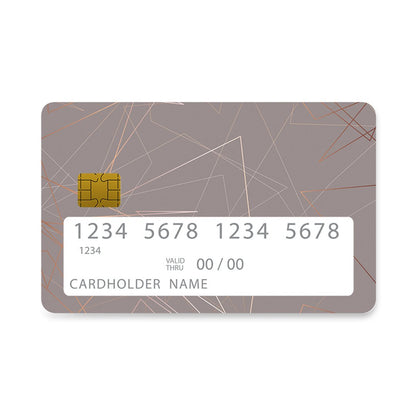 Επικάλυψη Τραπεζικής Κάρτας σε σχέδιο Prestige Minimal σε λευκό φόντο