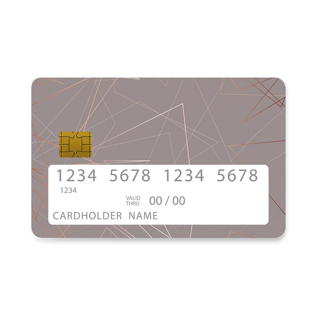 Επικάλυψη Τραπεζικής Κάρτας σε σχέδιο Prestige Minimal σε λευκό φόντο