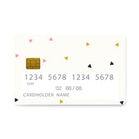 Thumbnail for Επικάλυψη Τραπεζικής Κάρτας σε σχέδιο Triangles Minimal σε λευκό φόντο