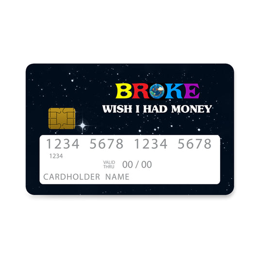 Επικάλυψη Τραπεζικής Κάρτας σε σχέδιο Money Wish σε λευκό φόντο